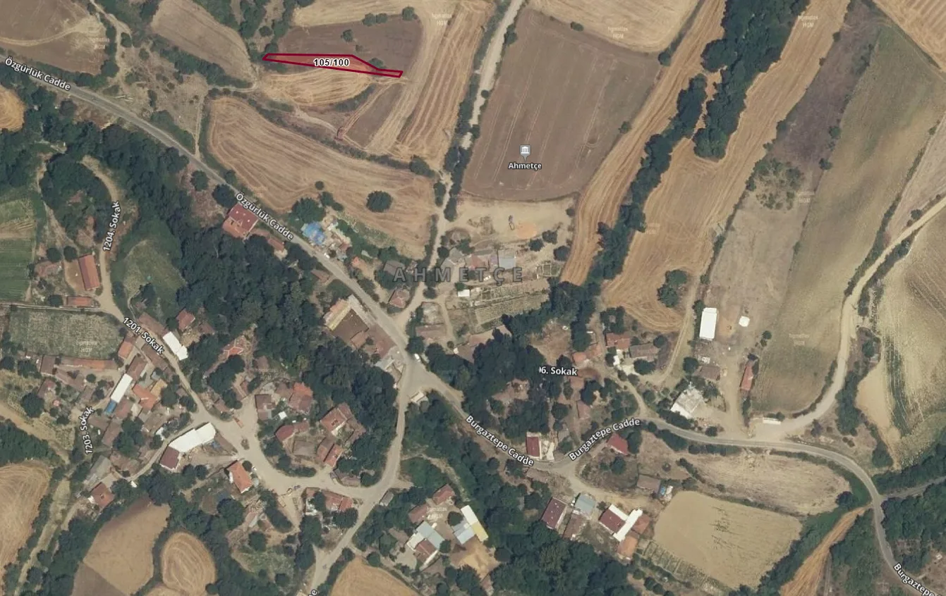 Tekirdağ Ahmetçe'de 120 m2 İmarlı Arsa
