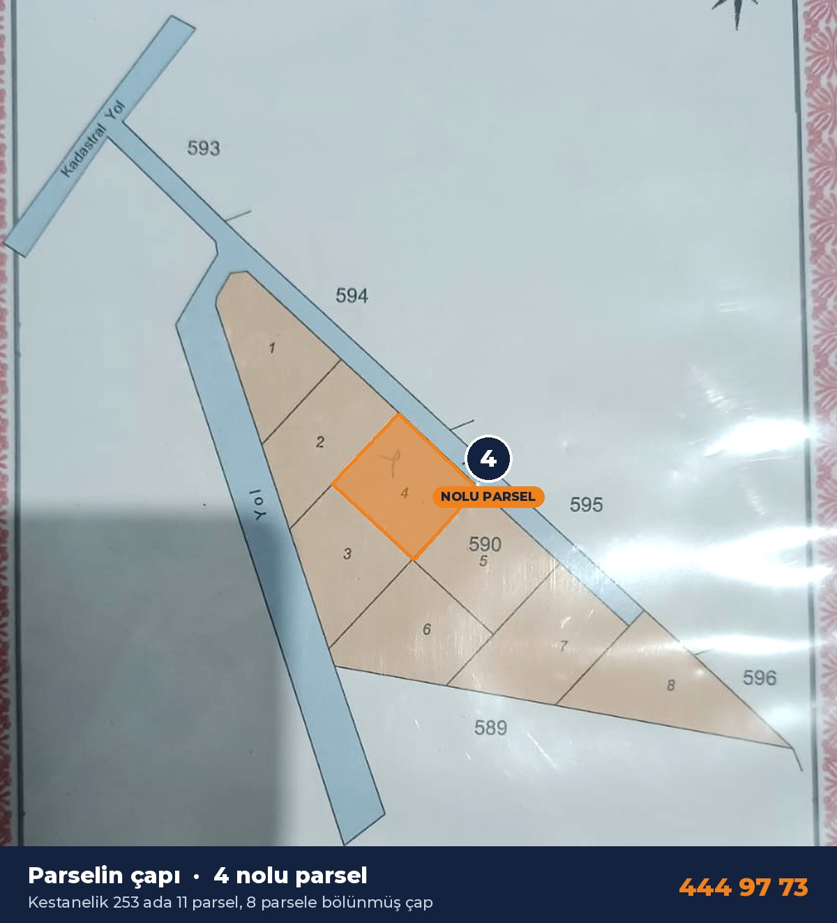 Çatalca Kestanelik 253 Ada 11 Parsel 263 m² Çaplı Tarla