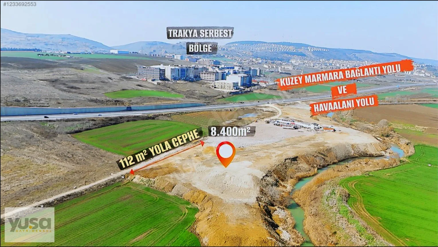 Serbest Bölge Karşısında Yola Cephe Müstakil Parsel