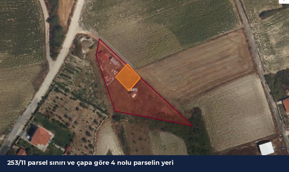 Çatalca Kestanelik 253 Ada 11 Parsel 263 m² Çaplı Tarla