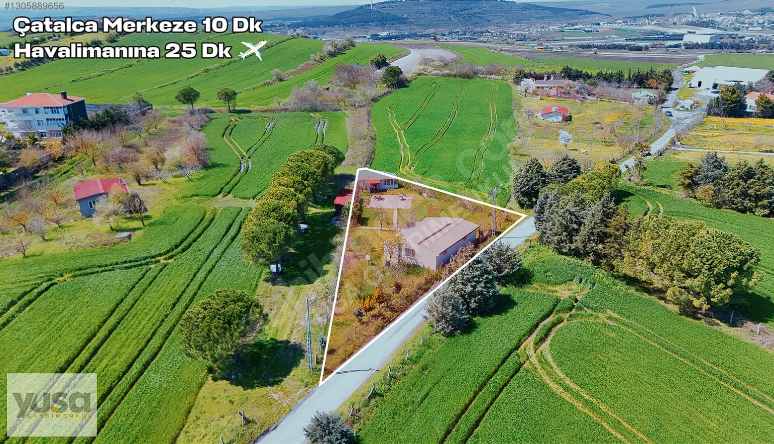 Yuşa'dan 943m2 Müstakil Tapulu Arsa içinde Kayıtlı Tek Katlı Ev