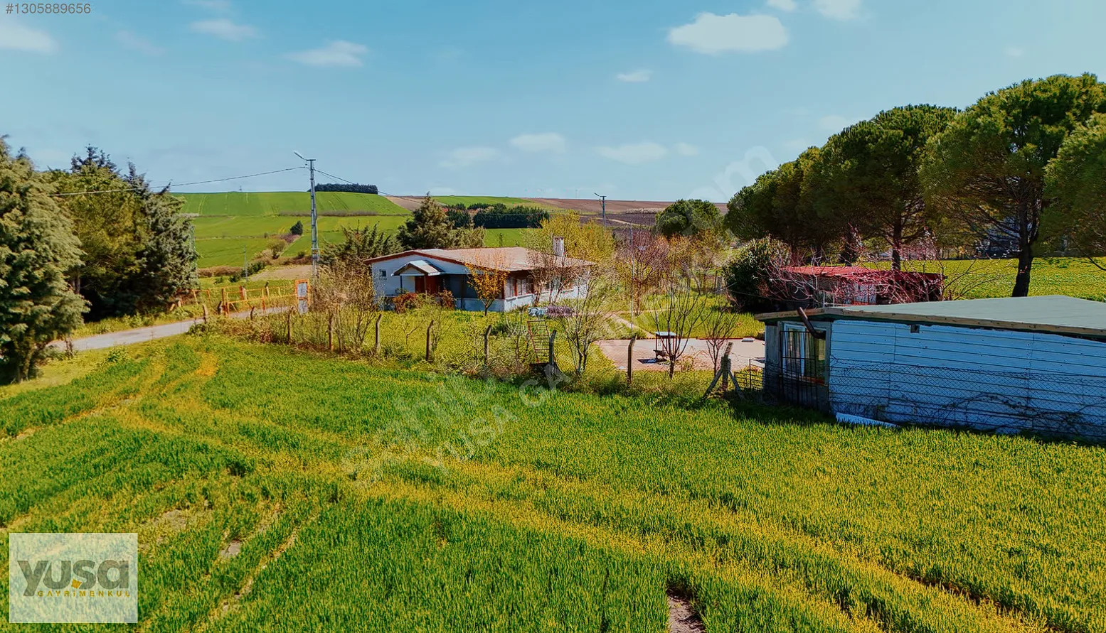 Yuşa'dan 943m2 Müstakil Tapulu Arsa içinde Kayıtlı Tek Katlı Ev