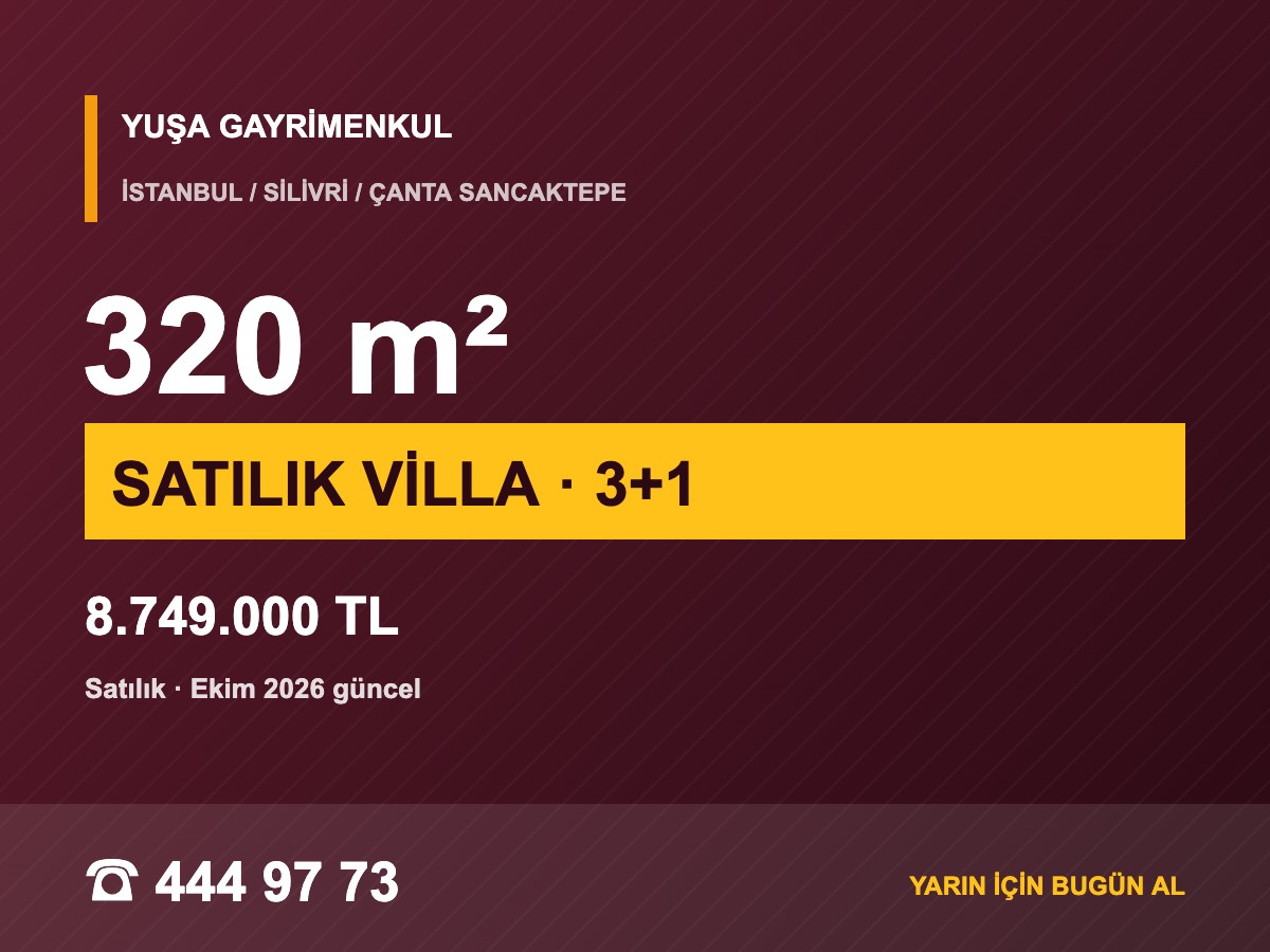 Silivri Sancaktepe'de Havuzlu Sitede Deniz Manzaralı Villa