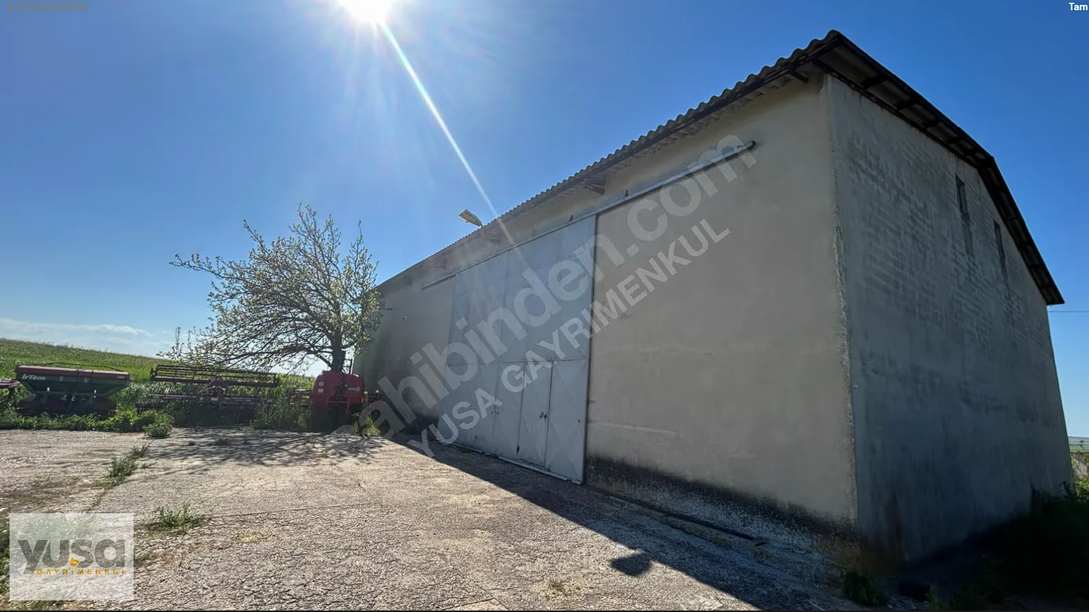 Tekirdağ Merkeze 10dk 1625m² Arsa 400m² Kapalı Alana Sahip Depo
