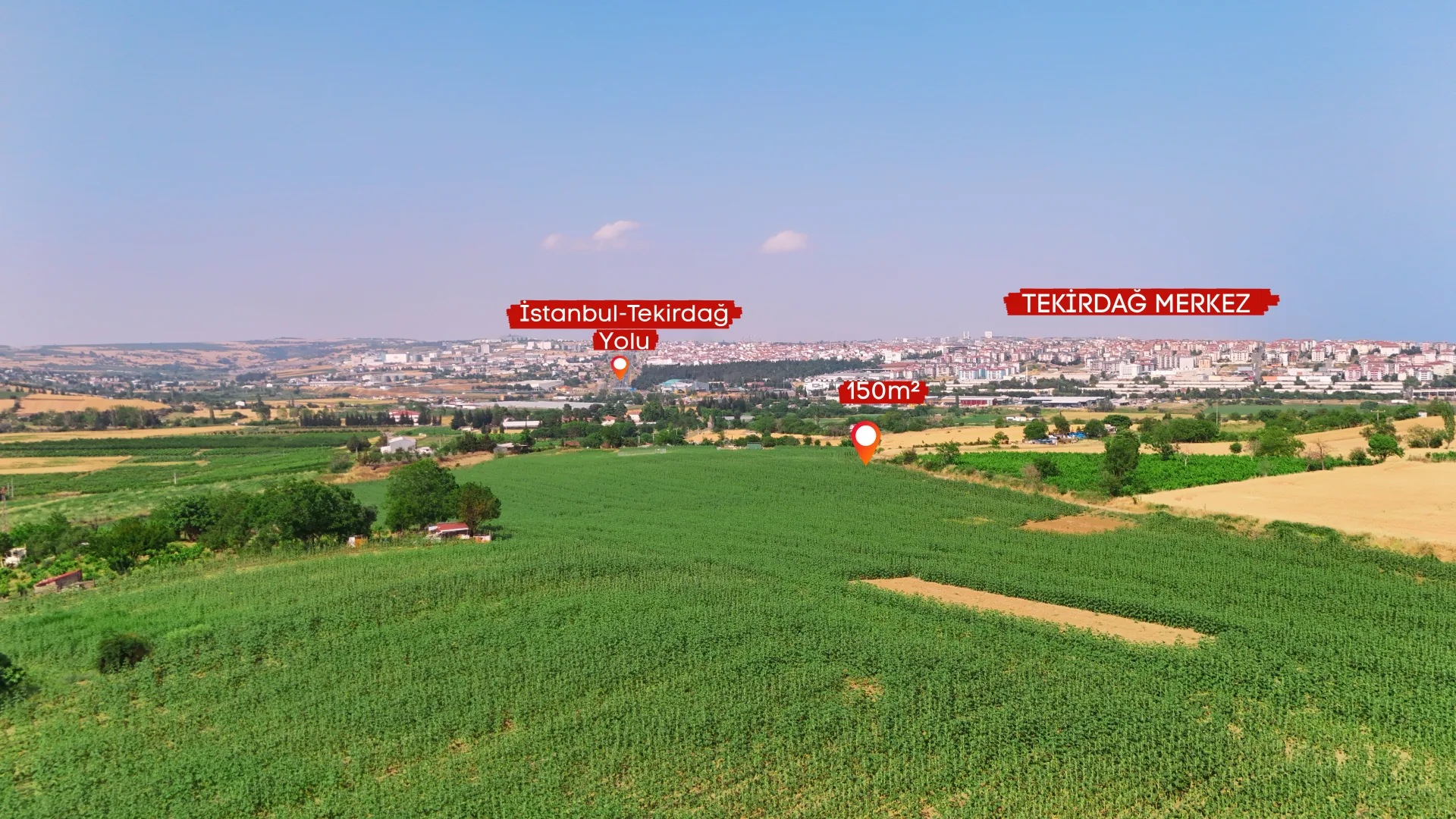 Tekirdağ Süleymanpaşa Yavuz Mahallesinde İmarlı 120 m2 Parsel