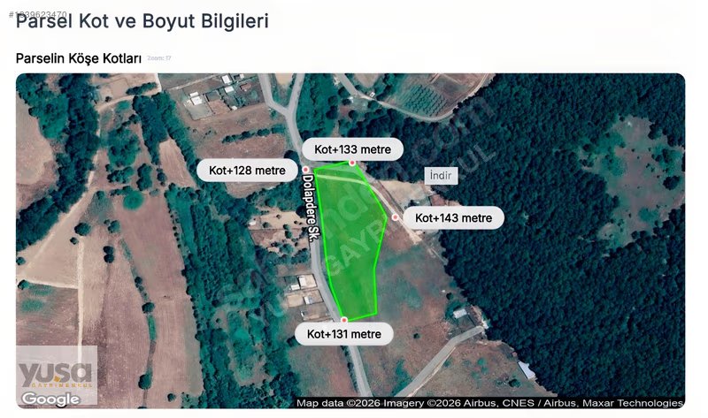 Çatalca Fatih 9 Dönüm Ormana Bitişik Yola 170 m Cepheli Tarla