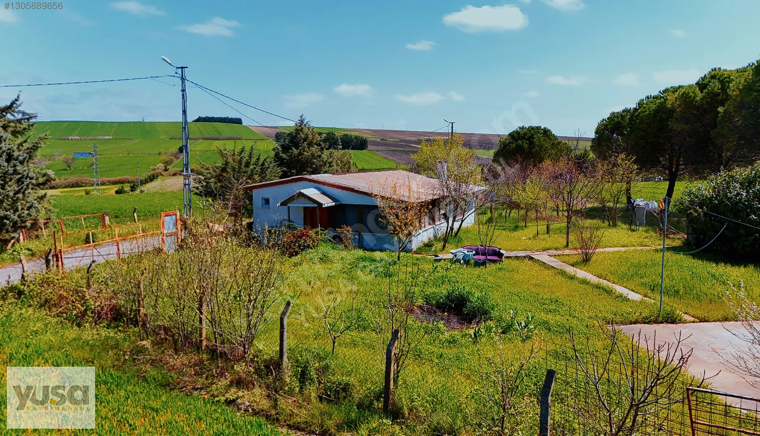 Yuşa'dan 943m2 Müstakil Tapulu Arsa içinde Kayıtlı Tek Katlı Ev
