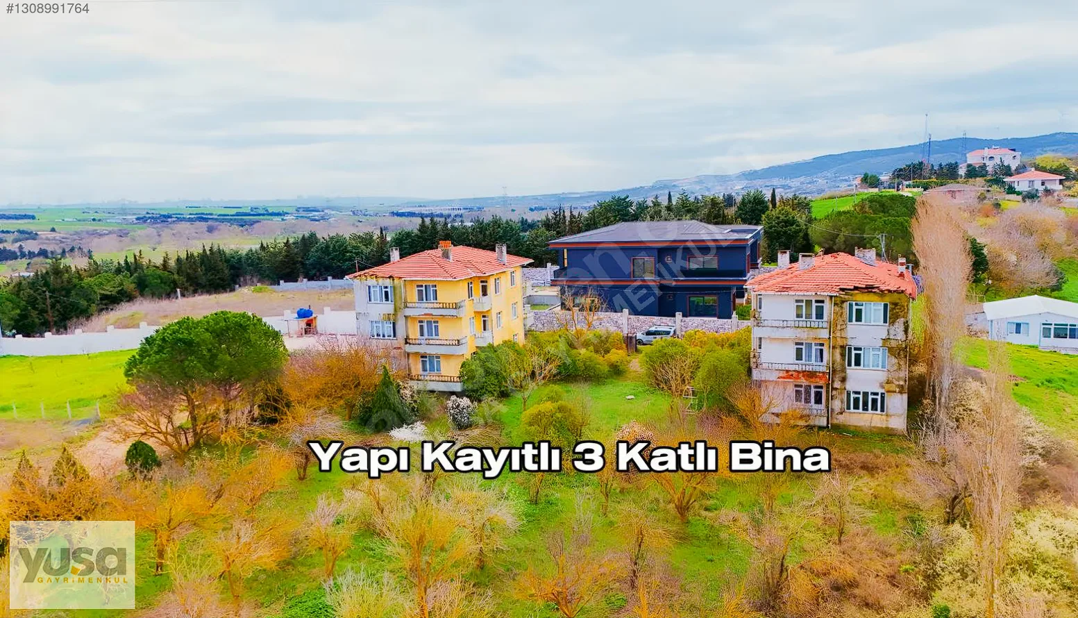 Yuşa'dan Gökçeali'de 5-Dönüm Arsa içinde 2 Adet Betonarme Yapı