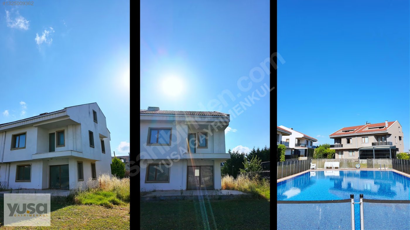 Silivri Sancaktepe'de Havuzlu Sitede Deniz Manzaralı Villa